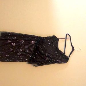 One shoulder sparkly cocktail dress by Adrianna Papell Evening